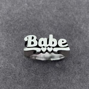 Souvenir Jewelry Silver babe ring nameplate
